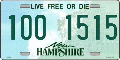 NH license plate 1001515