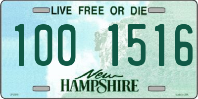 NH license plate 1001516
