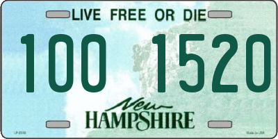 NH license plate 1001520