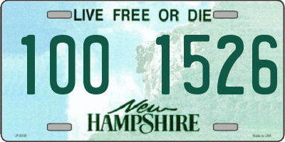 NH license plate 1001526
