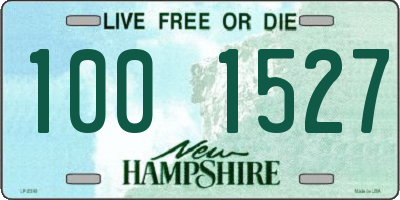 NH license plate 1001527