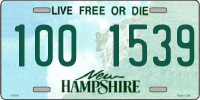 NH license plate 1001539