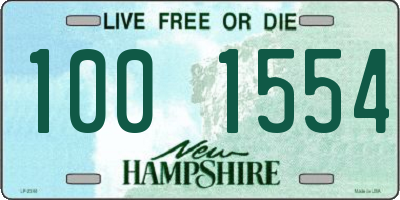 NH license plate 1001554