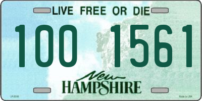 NH license plate 1001561