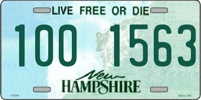 NH license plate 1001563