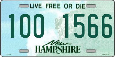 NH license plate 1001566