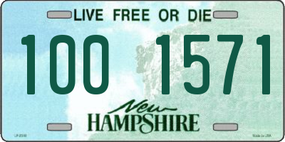 NH license plate 1001571