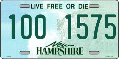 NH license plate 1001575