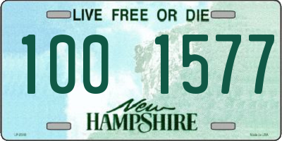 NH license plate 1001577