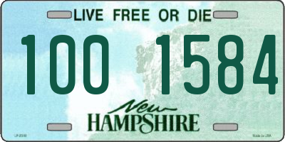 NH license plate 1001584