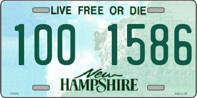 NH license plate 1001586