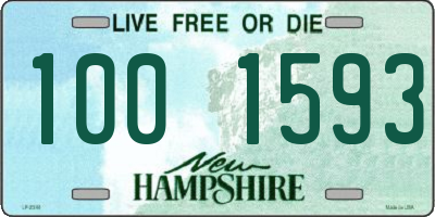 NH license plate 1001593