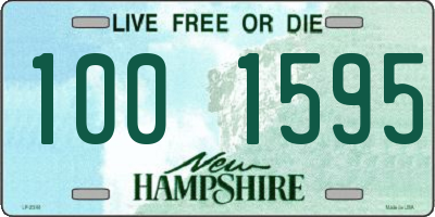 NH license plate 1001595