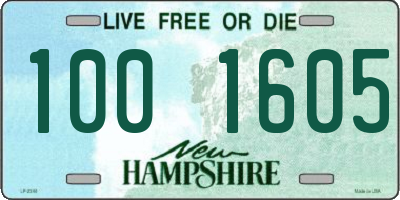 NH license plate 1001605