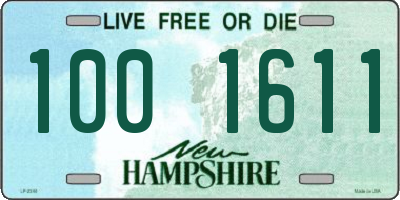 NH license plate 1001611