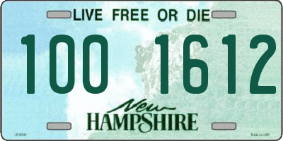 NH license plate 1001612
