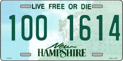 NH license plate 1001614