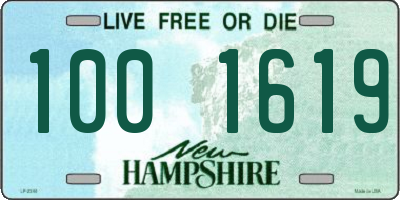 NH license plate 1001619