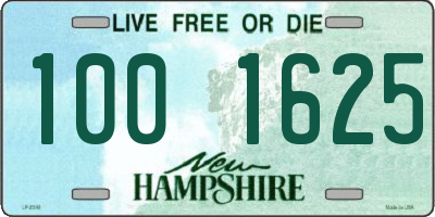 NH license plate 1001625