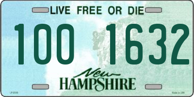 NH license plate 1001632
