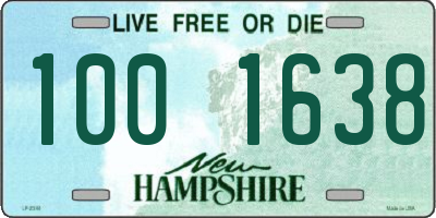 NH license plate 1001638