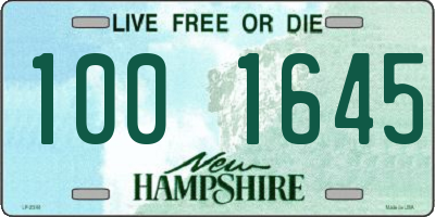 NH license plate 1001645