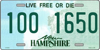 NH license plate 1001650