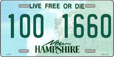 NH license plate 1001660