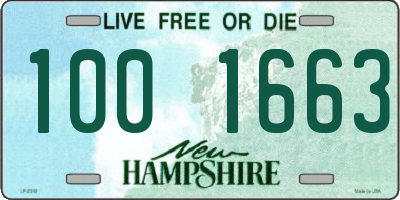 NH license plate 1001663