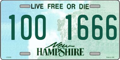 NH license plate 1001666