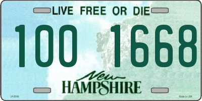 NH license plate 1001668
