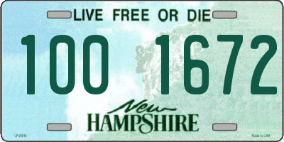 NH license plate 1001672