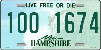 NH license plate 1001674