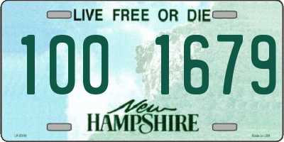 NH license plate 1001679