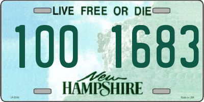 NH license plate 1001683