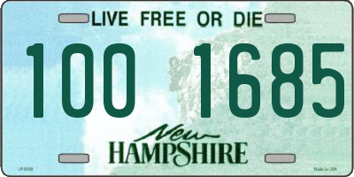 NH license plate 1001685