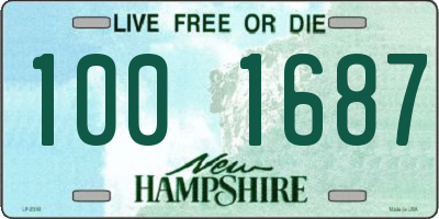 NH license plate 1001687
