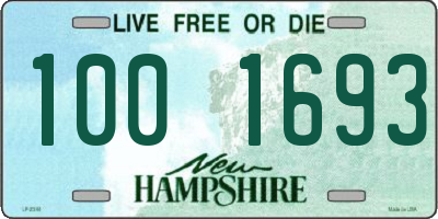 NH license plate 1001693