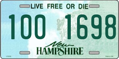 NH license plate 1001698