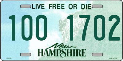 NH license plate 1001702