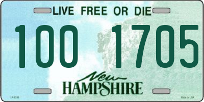 NH license plate 1001705