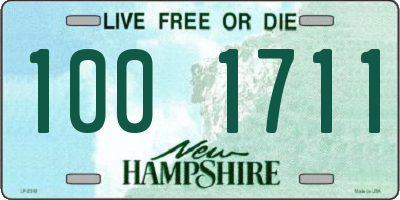 NH license plate 1001711