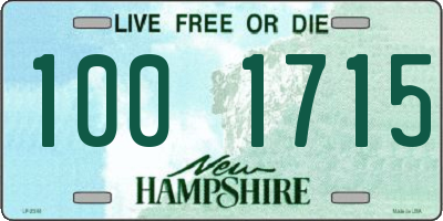 NH license plate 1001715