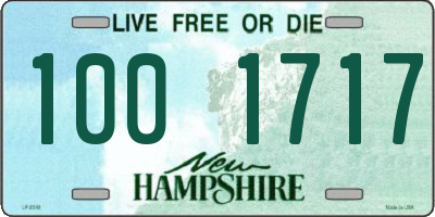 NH license plate 1001717