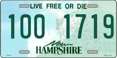 NH license plate 1001719