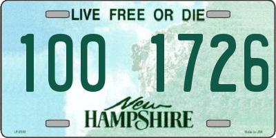 NH license plate 1001726