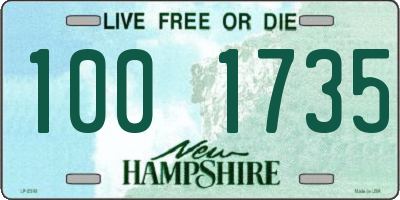 NH license plate 1001735