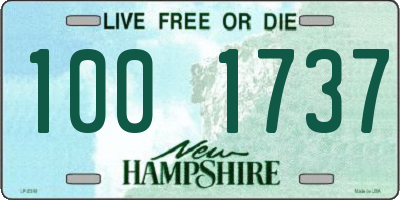 NH license plate 1001737