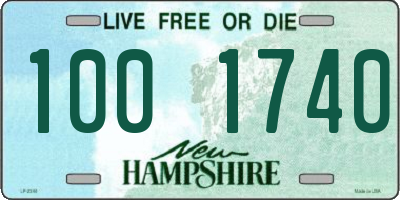 NH license plate 1001740