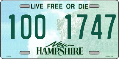 NH license plate 1001747